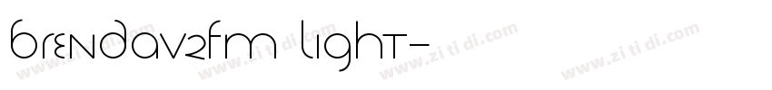 Brendav2FM Light字体转换